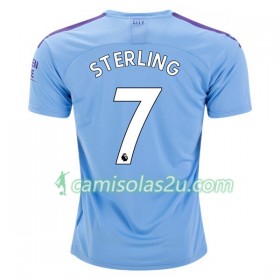 Camisolas de Futebol Manchester City Sterling 7 Equipamento Principal 2019/20 Manga Curta
